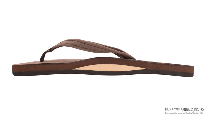 Rainbow Sandals Women's Single Layer Premier Leather Narrow Strap, Expresso, Ladies Small / 5.5-6.5 B(M) US - Image 2